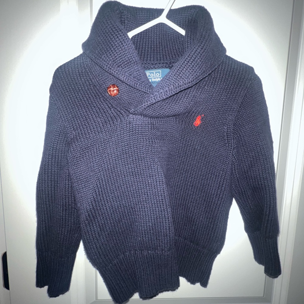 Boys Navy Pullover Polo